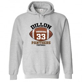 Dillon 33 Panthers Football Classic Unisex Kids and Adults Pullover Hoodie						 									 									